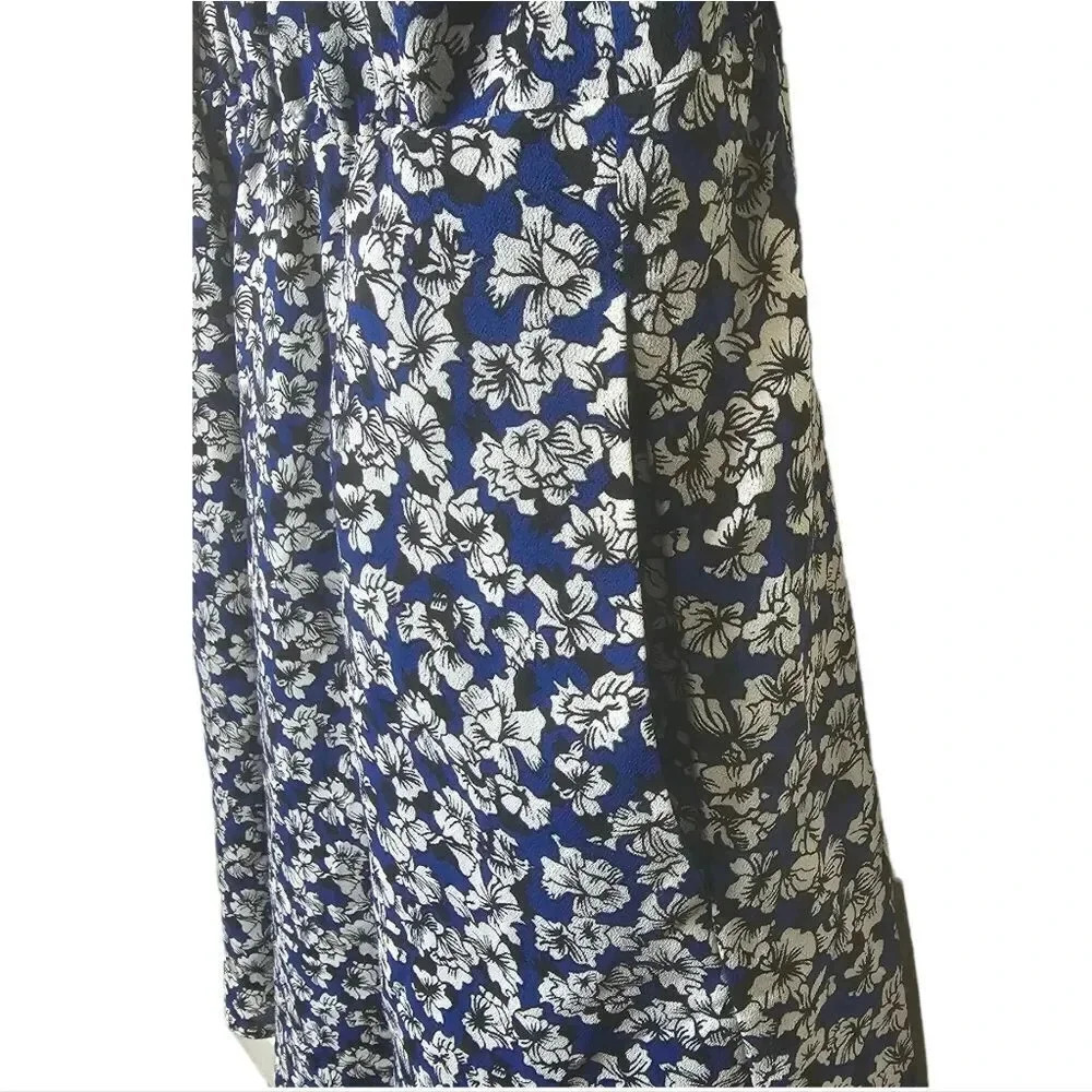 J.Crew Blue Flowers Summer Dress Halter Sz 00 - Picture 5 of 9